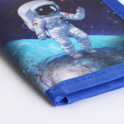 Кошелёк детский «Космос», на липучке, Выбражулька, синий