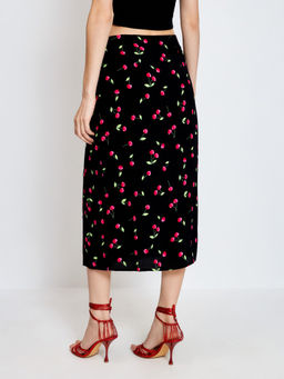 10200180575 Юбка жен. Ayla черный принт - Concept club фото 3