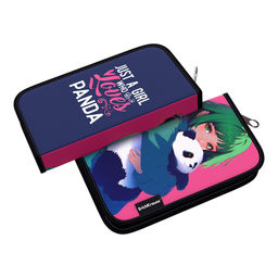Цена за 1 шт. Пенал-книжка без наполнения ErichKrause 110x205x25мм Panda Hugs