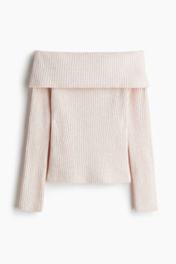 Top off-the-shoulder en punto de canal?