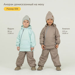 Анорак демисезонный на меху "Минт"