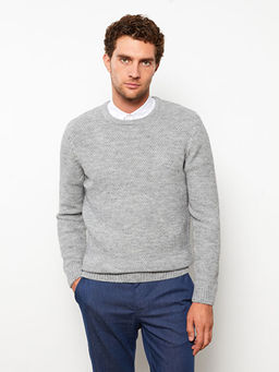 Bisiklet Yaka Erkek Triko Kazak