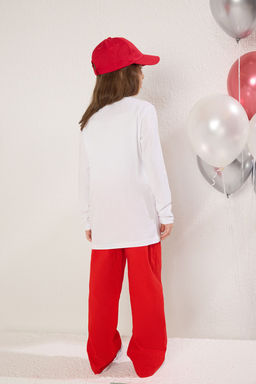 Lacivert*001 K?z Cocuk Duz Basic Bisiklet Yaka Pamuklu Orme T-Shirt TKDAW25TS00000 - Trendyolmilla фото 2