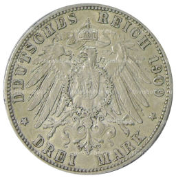 3 марки 1909 года G Германия (Баден)