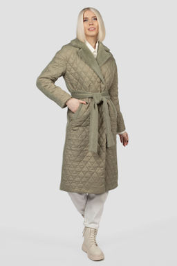 Пальто женское демисезонное (пояс) - El podio фото 2
