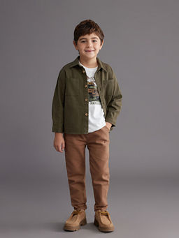 Kadife G?r?n?ml? Erkek ?ocuk Pantolon