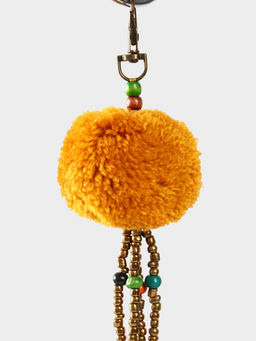 Брелок плетёный, 22 см, оранжевый