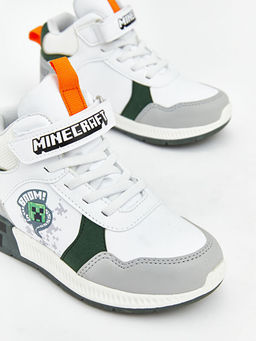 Minecraft Bask?l? Ba?c?k ve C?rt C?rtl? Erkek Bebek Spor Ayakkab?
