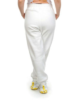 M051 WHITE Брюки спортивные женские на флисе (100% хлопок) 7986 - Fashion фото 6