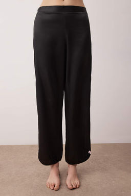 Siyah 4lu Ceyiz Set Saten Dokuma Gecelik+Sabahl?k+Pijama Tak?m? THMAW26PT00210 - Trendyolmilla фото 8