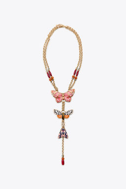 BEADED BUTTERFLY NECKLACE - Zara фото 2