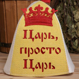 Шапка для бани Царь, просто царь с аппликацией - Simaland фото 6