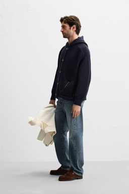PURL KNIT HOODED CARDIGAN - Zara фото 2