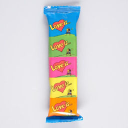 Цена за 20 шт. Жевательная резинка Love is мини, ассорти, 21 г