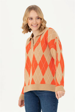Женский свитер песочного меланжа - U.s. polo assn фото 10