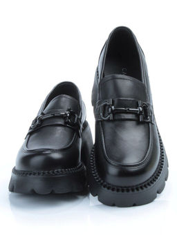 03-5936 BLACK Лоферы женские (натуральная кожа)