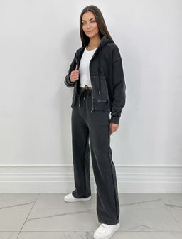 K11863 Костюм двойка: толстовка и брюки ГРАФИТ