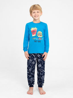 CRB wear/CWKB 50135-42 Комплект для мальчика (джемпер, брюки),синий/Ex.Cherubino