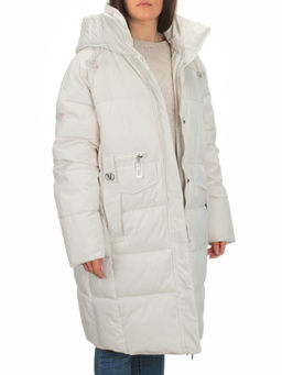 Y23-808 MILK Пальто зимнее женское (200 гр. тинсулейт) - Фабричный китай фото 8