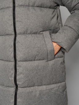 Пальто женское 12411-23044 grey melange/black - Eleganzza фото 6