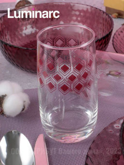 Набор столовый ИДИЛЛИЯ ЛИЛАК 16пр со стаканами РОМБ ЛИЛАК 330мл арт.S1301 /Люминарк/ - Luminarc фото 2