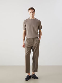 Bisiklet Yaka K?sa Kollu Erkek Triko Kazak