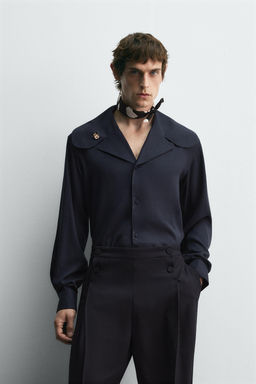 FLOWING SHIRT WITH PETER PAN COLLAR HARRY LAMBERT FOR ZARA X DISNEY  фото 2