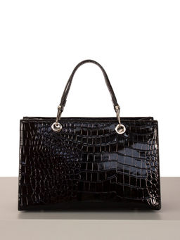 LACCOMA сумка WJ202339-черный эко кожа хлопок фото 5