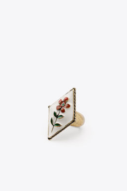 PACK OF 3 FLOWER AND BIRD RINGS - Zara фото 4
