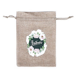 Цена за 5 шт. Мешок подарочный с термонаклейкой Улыбайся 13 x 18 см - Simaland фото 2