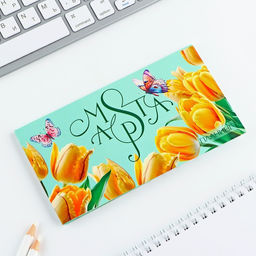 Планер с отрывными листами, 50 л. 17?9 см Тюльпаны. 8 марта