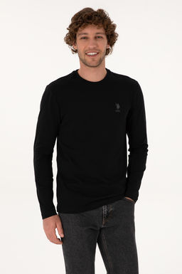 Erkek Siyah Basic Sweatshirt Sepette S_rpriz _ndirim - U.s. polo assn фото 3