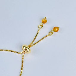 Браслет регулируемый с Янтарем - Радуга самоцветов фото 3