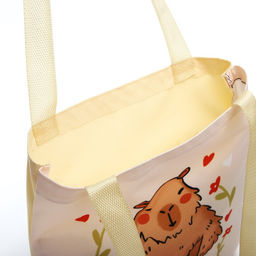 Сумка шопер 35х0.5х40 см, отд без молнии, без подклада, бежевая - Nazamok фото 6