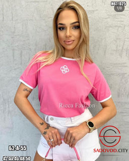 Футболка женская однотонная