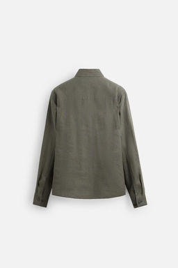 100% LINEN OVERSHIRT - Zara фото 16