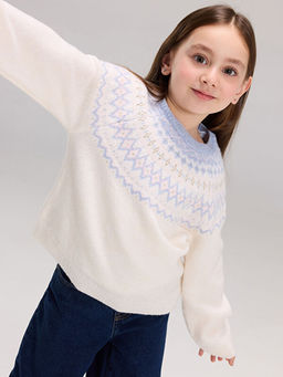 Bisiklet Yaka K?z ?ocuk Kazak