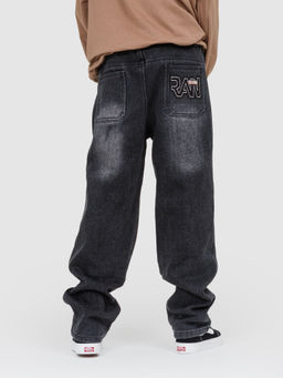 Джинсы-бананы утеплённые для мальчиков - Синий мир фото 7