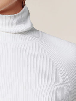 ОФИСКОР / Свитер тонкой вязки в рубчик из вискозы - Vilatte фото 2