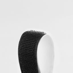 Цена за 2 шт. Липучка на клеевой основе, 20 мм, 100±5 см, чёрная