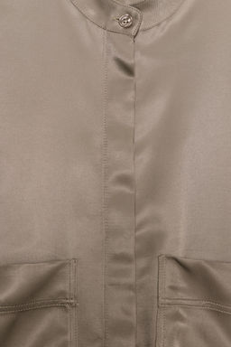 CAMISA SATINADA ZW COLLECTION / Vis?n claro - Zara фото 10