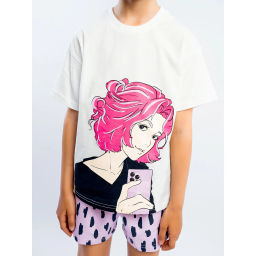 Комплект футболка кулирка, шорты футер 2х нитка петля 7010900101 - Youlala фото 22