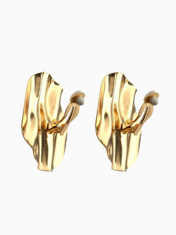 Серьги клипсы для ушей QF «Тренд. Круг», цвет золото