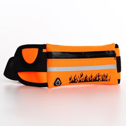 Сумка для бега поясная, на молнии, цвет оранжевый - Nazamok фото 5