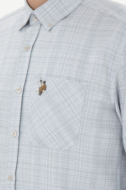 Мужская рубашка с длинным рукавом Stone Неожиданная скидка в корзине - U.s. polo assn фото 7