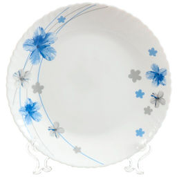 ВУАЛЬ, Тарелка обеденная, стеклокерамика, 24 см, круглая, LHP95 (484526) /DANIKS/