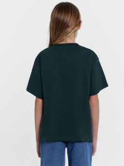 Футболка для девочек зелёная с принтом - Mark formelle фото 4