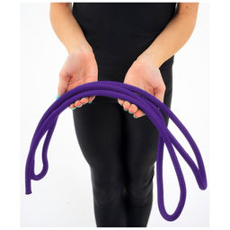 Скакалка гимнастическая утяжелённая Grace Dance, 2,5 м, 150 г, цвет фиолетовый  фото 8