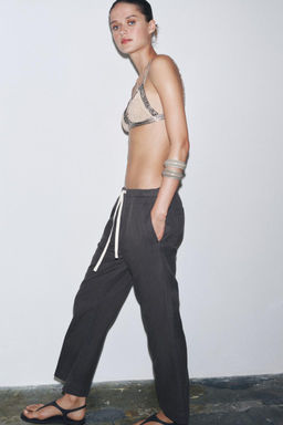 ZW COLLECTION JOGGER TROUSERS - Zara фото 10