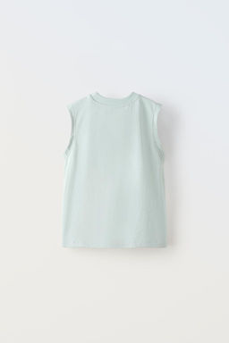 PAMUKLU ISLEMELI T-SHIRT VE BERMUDA SORT TAKIMI - Zara фото 7